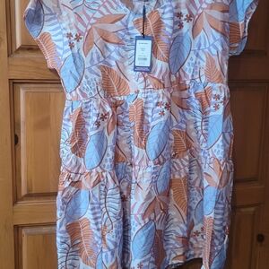 GIA Mini Dress in Tropical Print